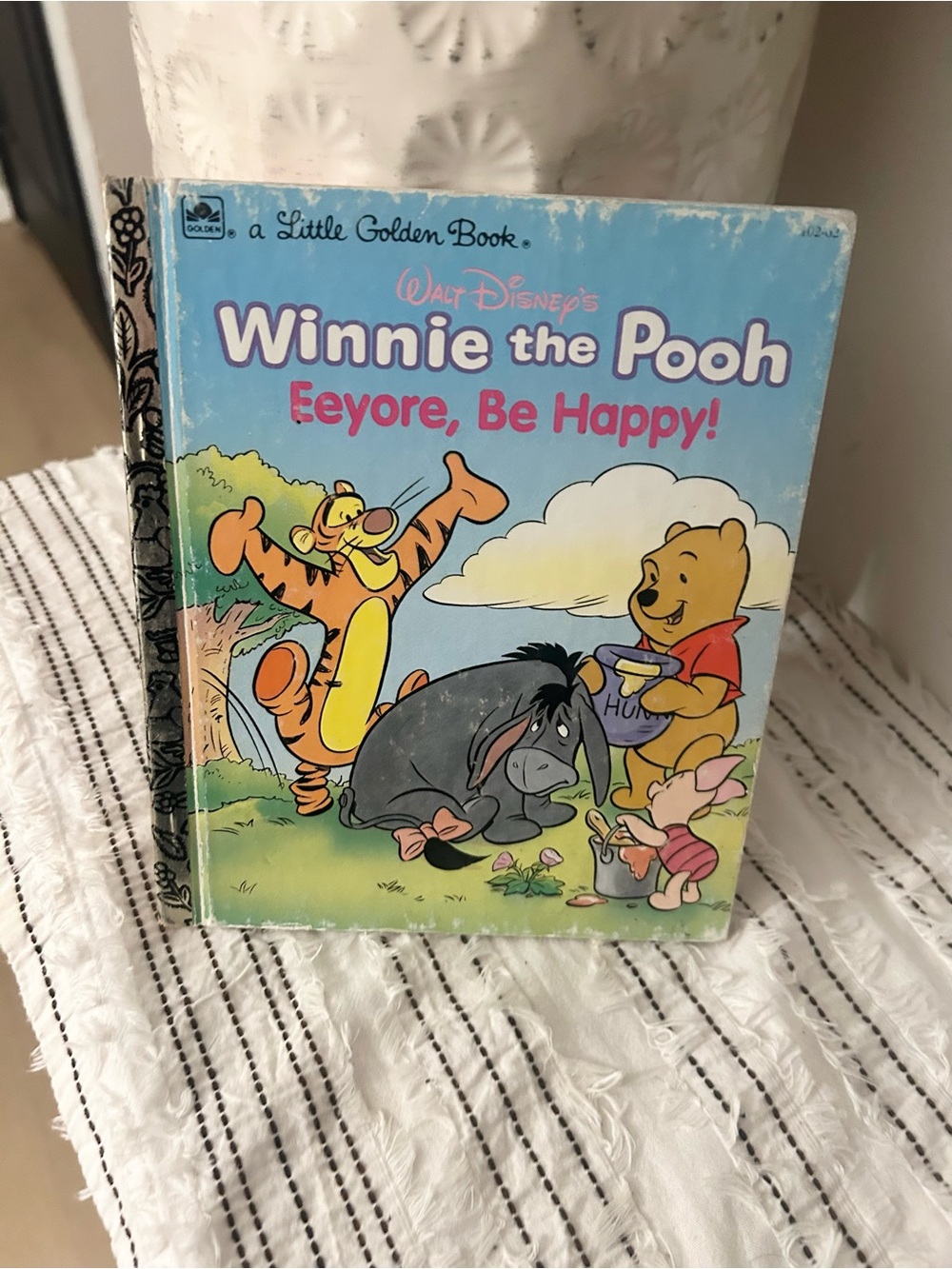Vintage 1991 Winnie the Pooh Eeyore Be Happy Little Golden Book